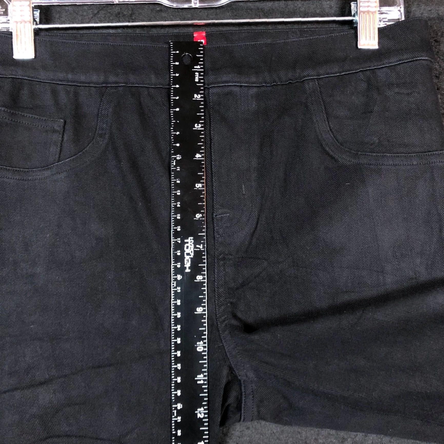 Spanx VINTAGE Spanx Womens Pants Black Pull On High Rise Skinny Jeggings Stretch Large Size 36" / US 14 / IT 50 - 7 Thumbnail