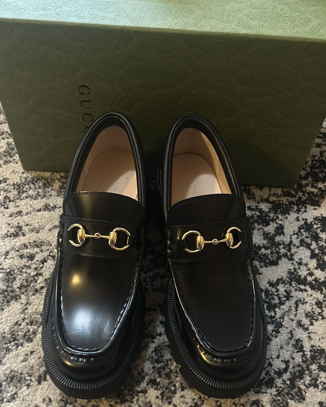 Gucci Gucci Horsebit Lug Sole Loafer Moccasin Leather Magnum Calf Size US 10 / IT 40 - 3 Thumbnail