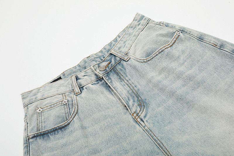 Vintage American retro distressed washed denim shorts Size US 32 / EU 48 - 3 Thumbnail