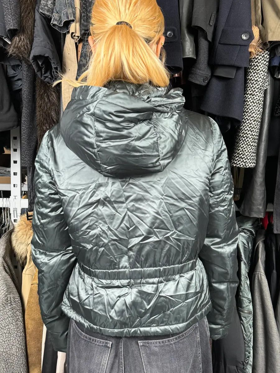 Prada 2000s Prada Dark Olive Puffer Jacket Size XS / US 0-2 / IT 36-38 - 3 Thumbnail