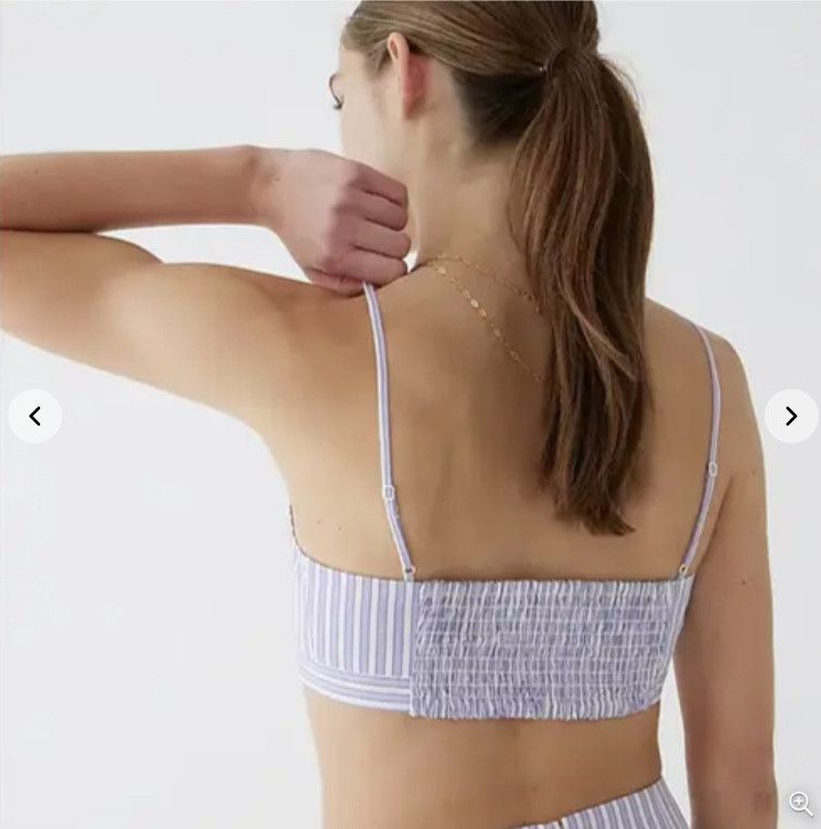 J.Crew Marie Marot X J.Crew Bralette Top Thomas Mason Poplin ( 10 ) Size L / US 10 / IT 46 - 6 Thumbnail