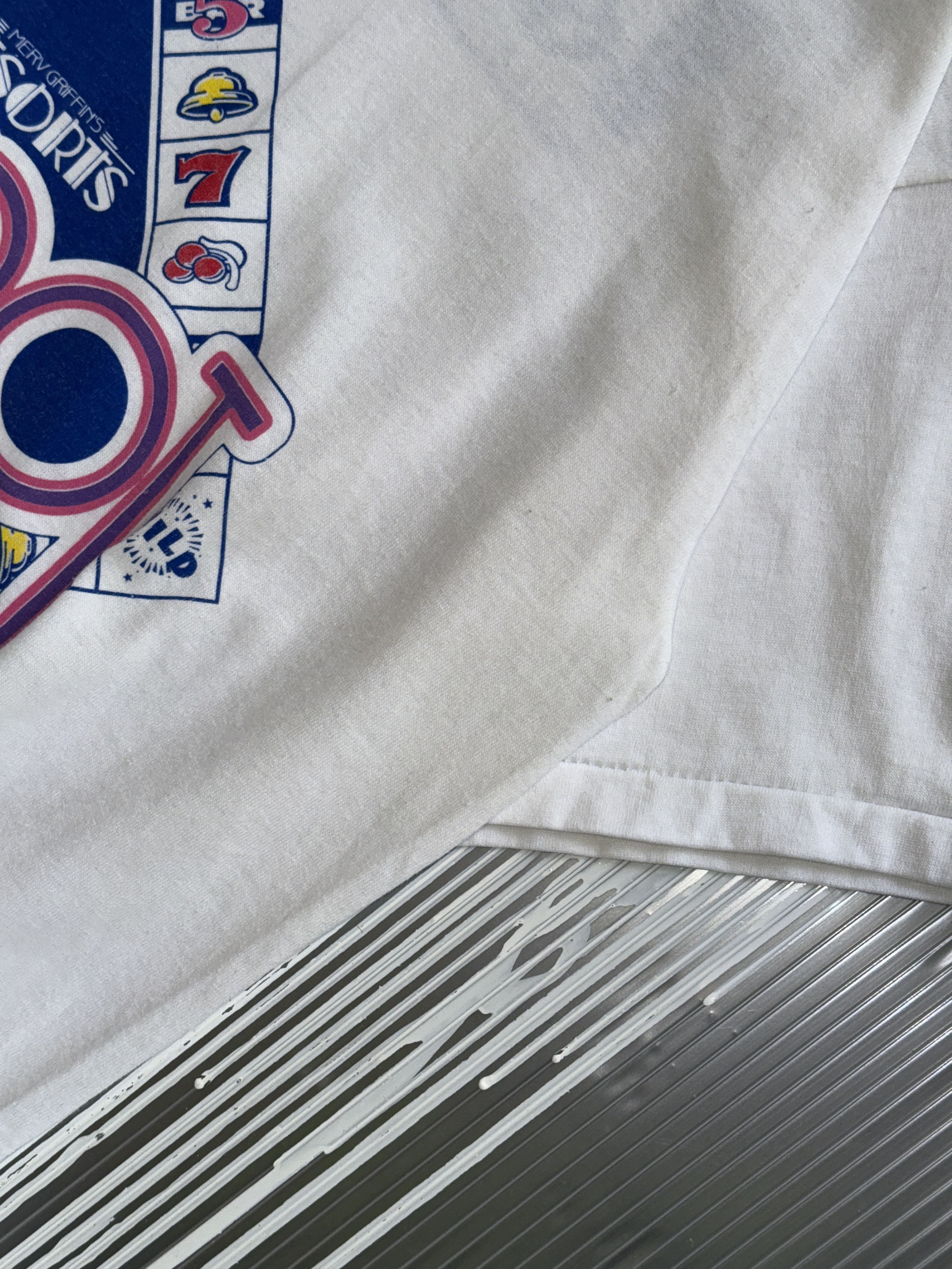 Vintage I won jackpot oneita power vintage white t-shirt - L Size US L / EU 52-54 / 3 - 4 Thumbnail