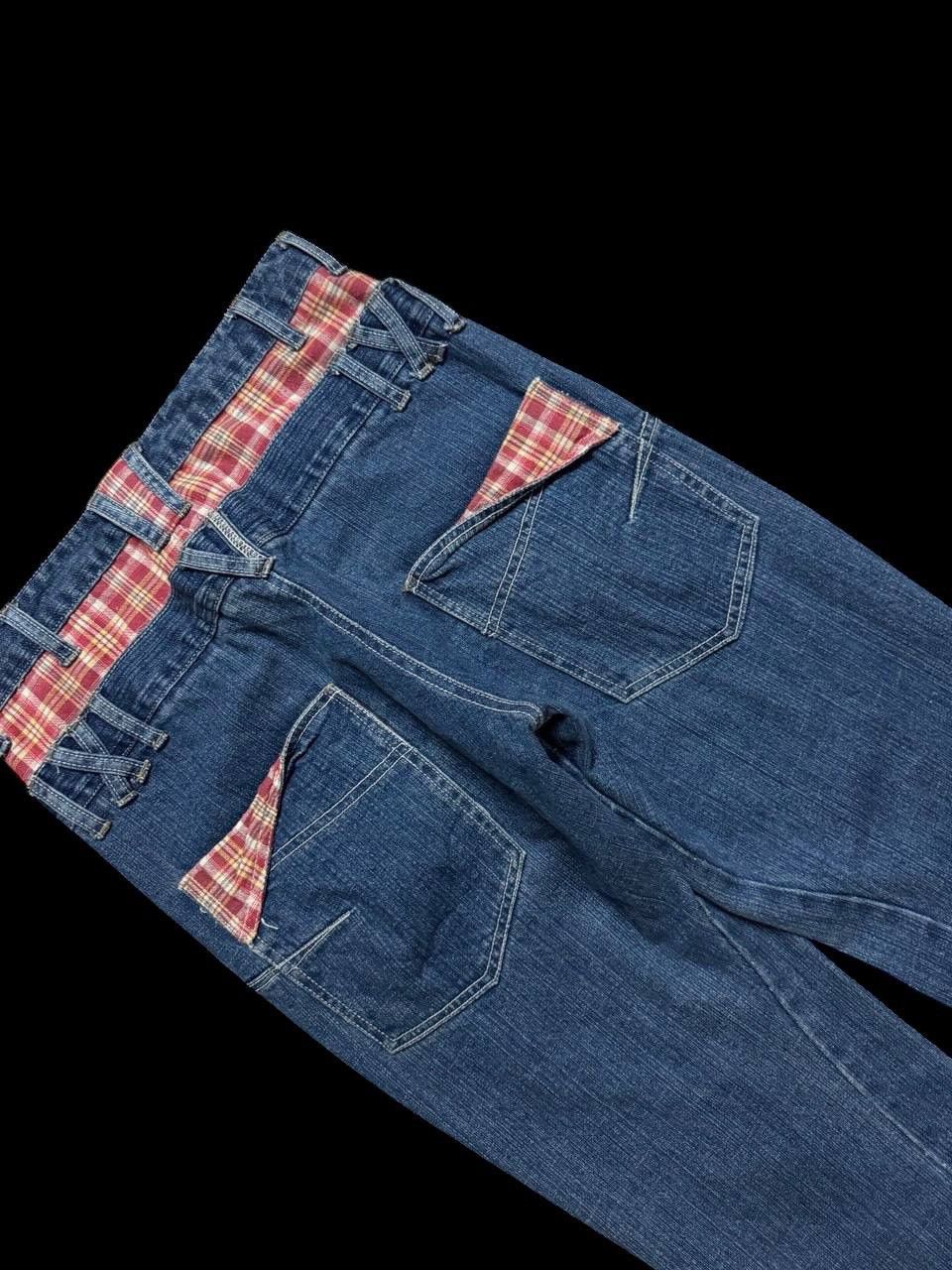 Japanese Brand × Seditionaries DOUBLE WAIST Japanese Mudwash Twist Leg Spilt Flannel Zipper Size US 30 / EU 46 - 16 Thumbnail