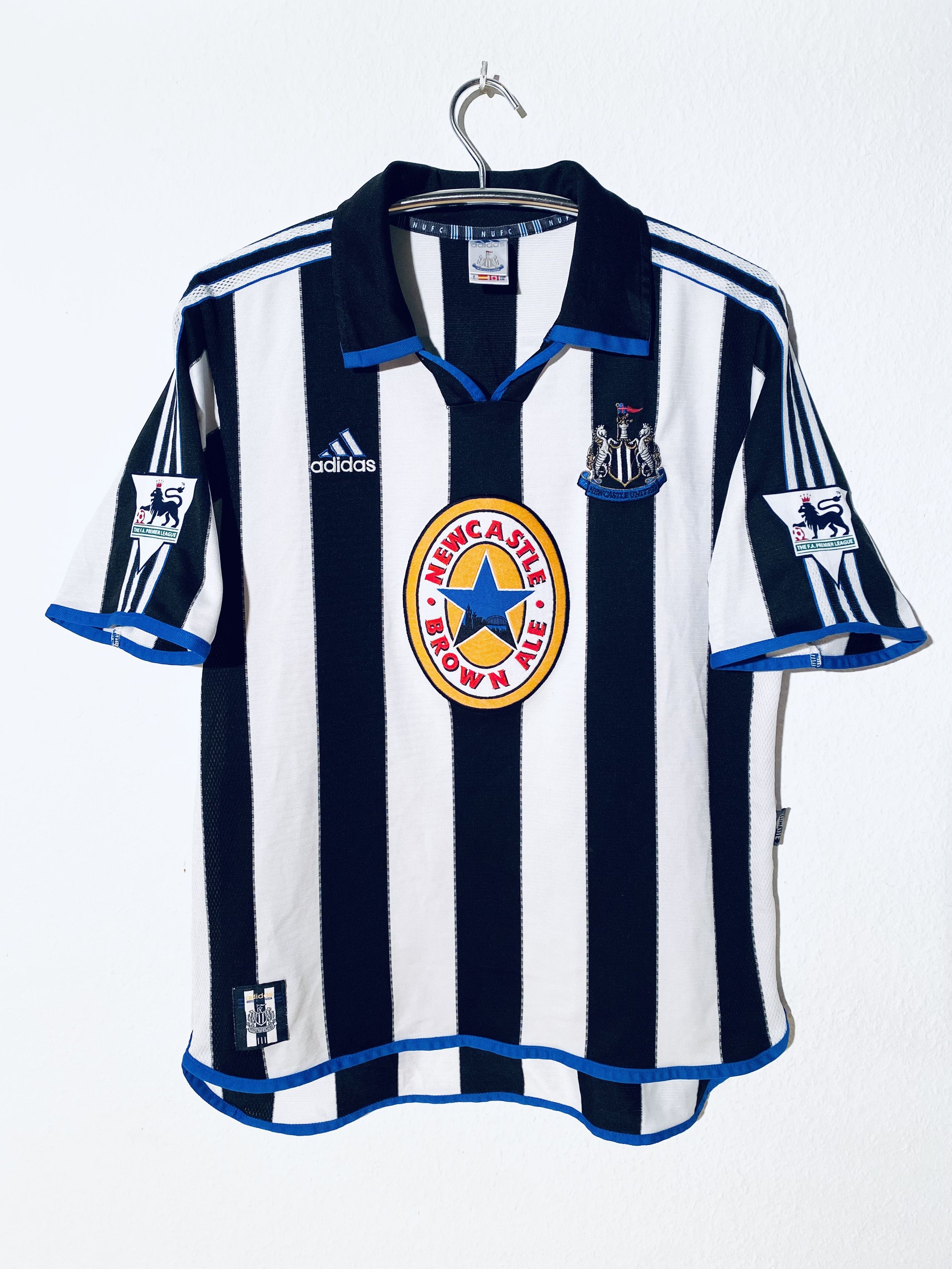 Adidas × Vintage Newcastle United *Shearer* Home Jersey Shirt 1999