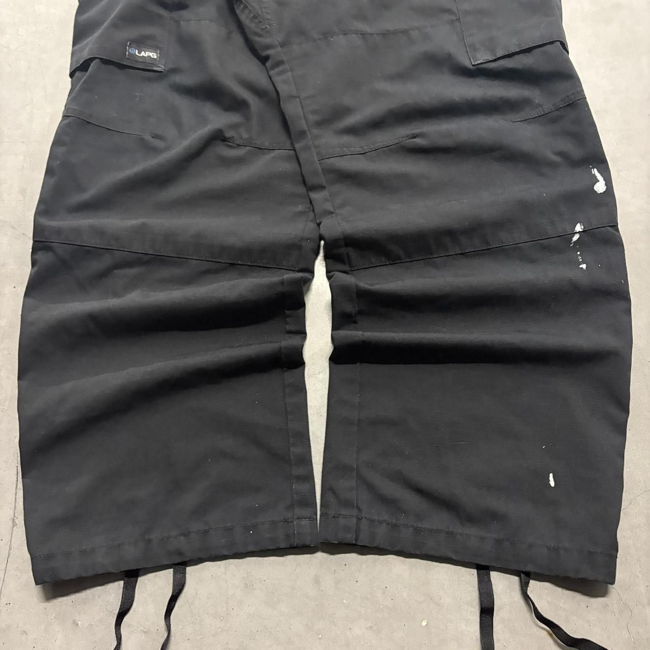 Vintage Crazy Vintage Y2K/2000s Baggy Black Paint Splatter Workwear Streetwear LAPG Cargo Pants! Size US 36 / EU 52 - 5 Thumbnail