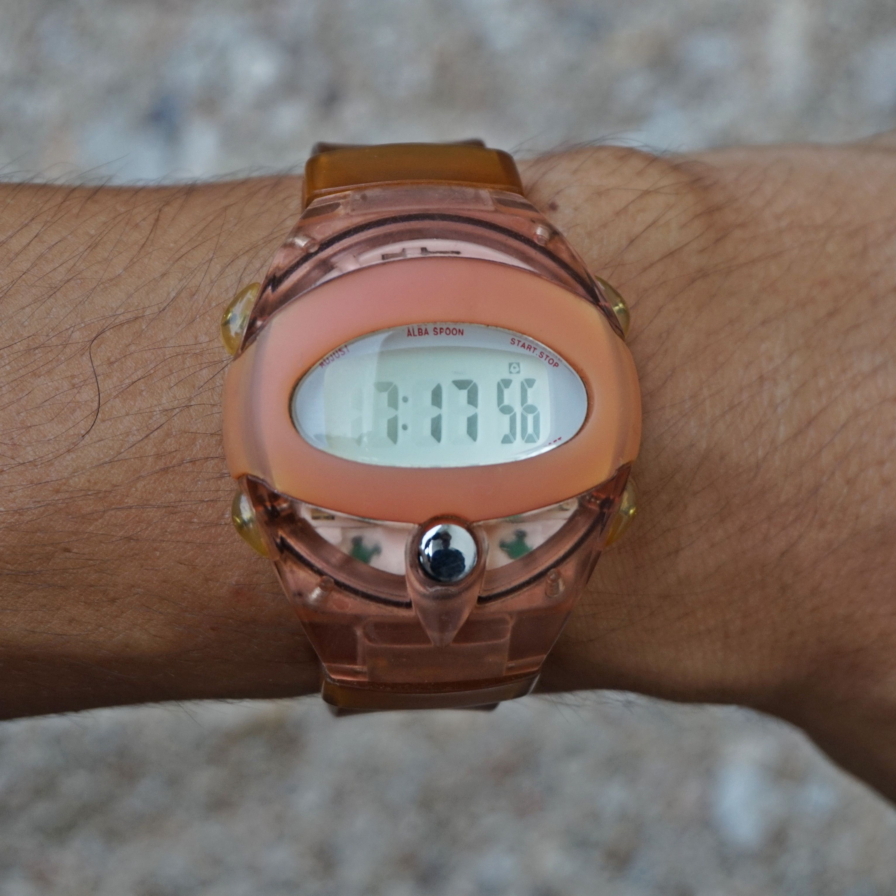 ALBA 90s Seiko Alba Spoon Peach Skeleton Watch Size ONE SIZE - 4 Thumbnail