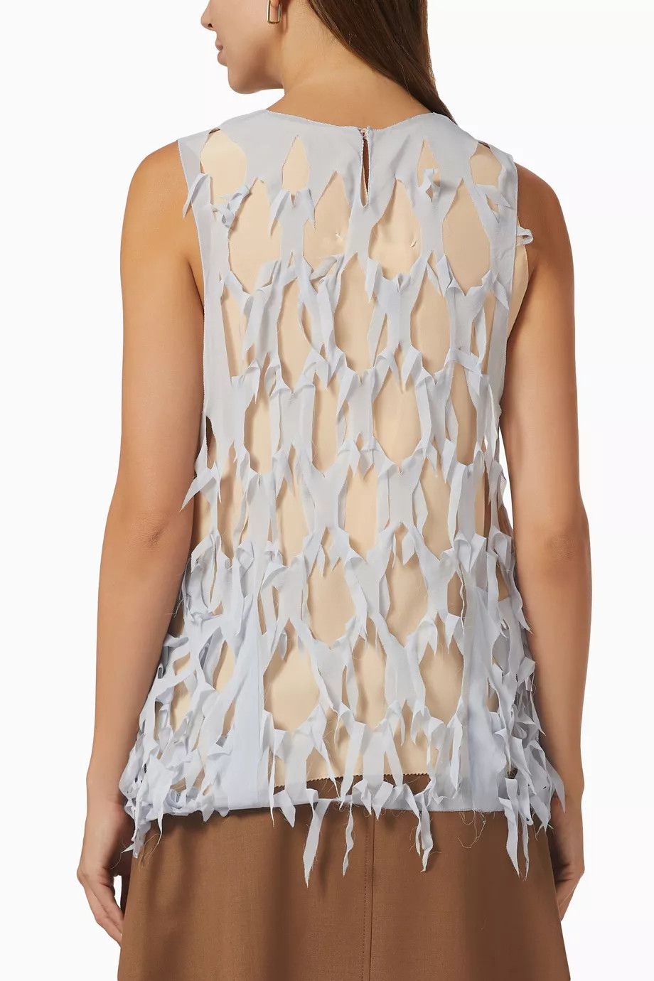 Maison Margiela o1y0625 Tank Top in Light Gray/Nude Size S / US 4 / IT 40 - 3 Thumbnail