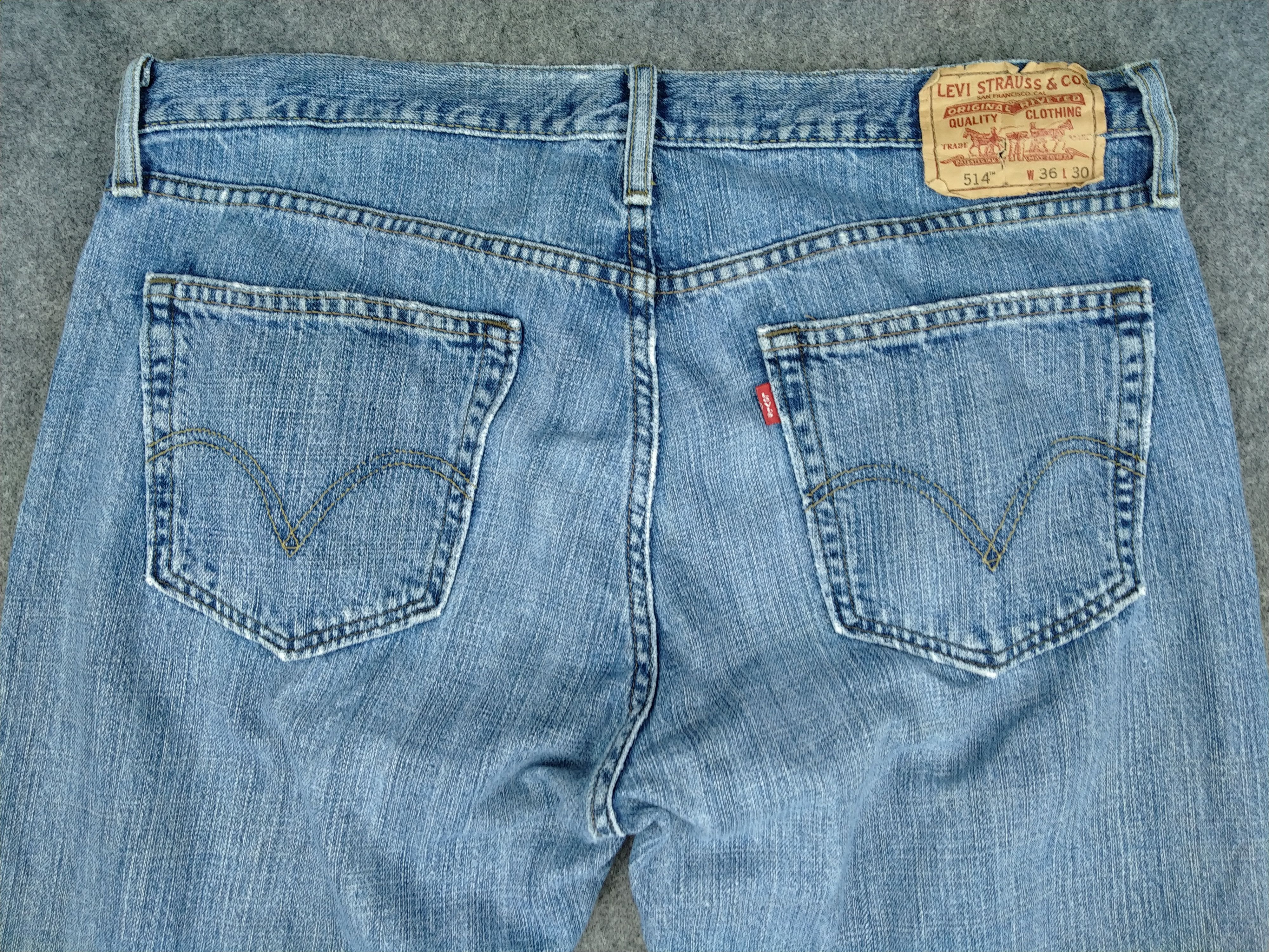Levi's Blue Slim Straight Vintage Levi's 514 Denim 37x30.5 -JN439 Size US 37 - 4 Thumbnail