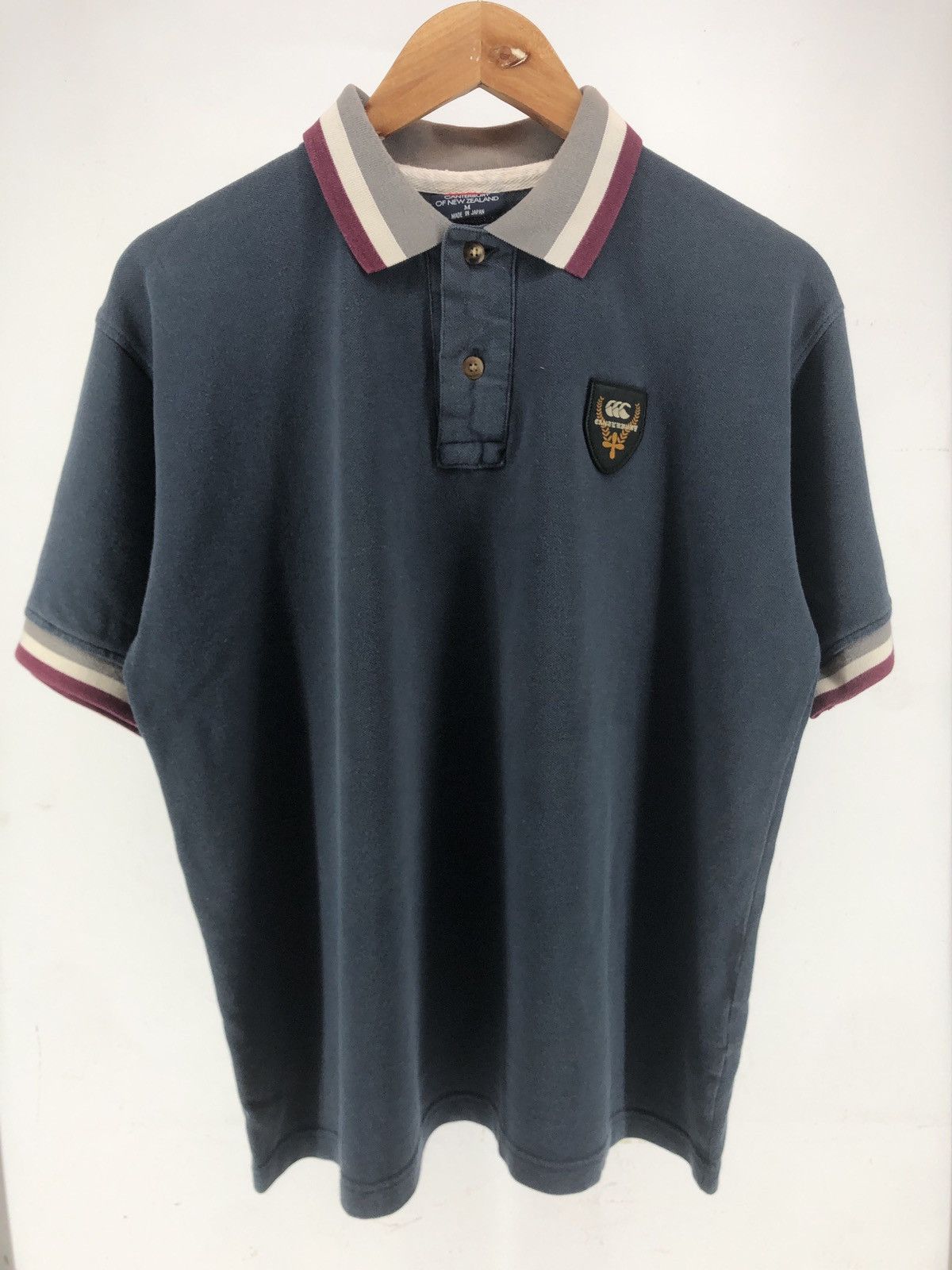 Canterbury of New Zealand × Vintage Vintage Canterbury Polo Button Neck Shirt Size US M / EU 48-50 / 2 - 1 Thumbnail