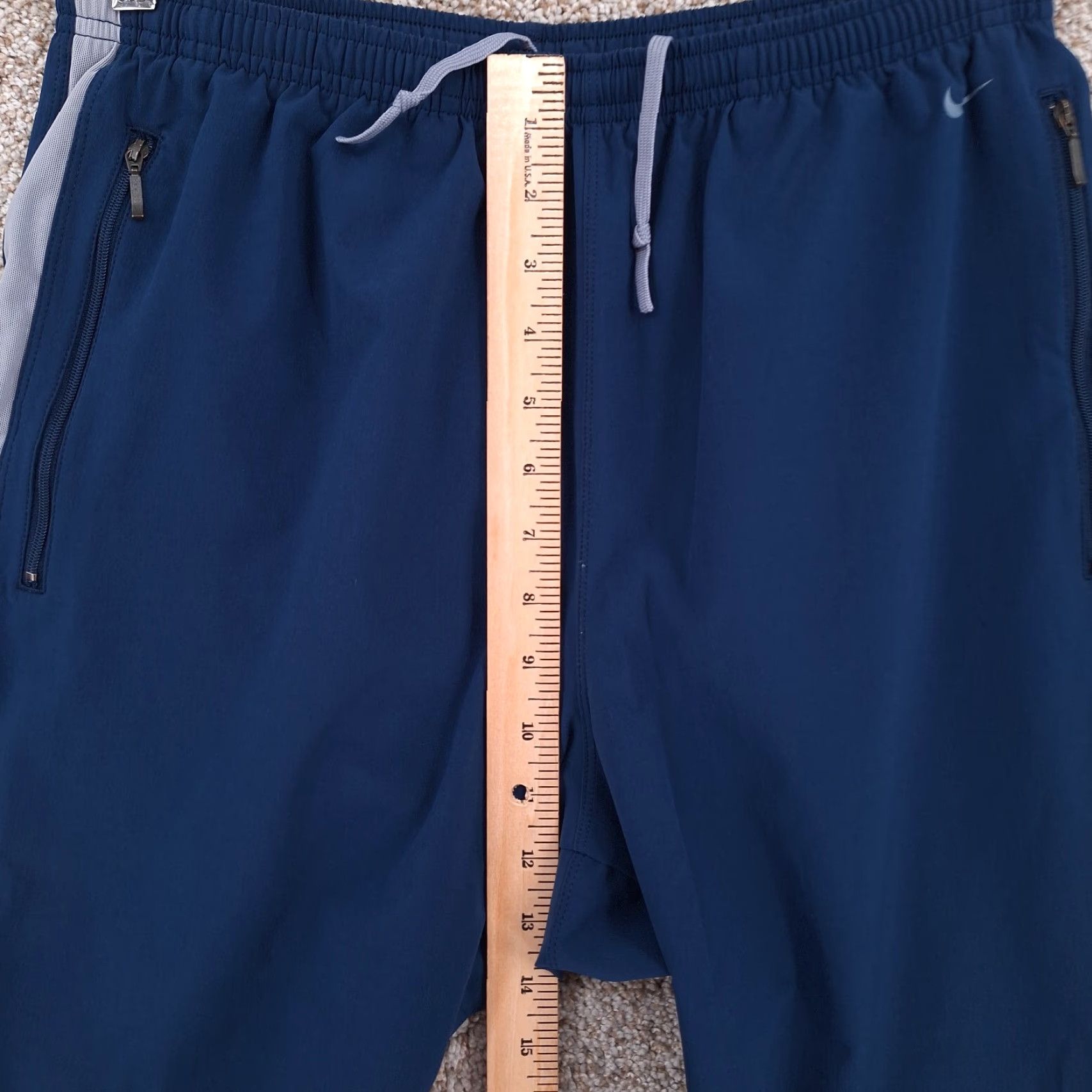 Nike VINTAGE Nike Pants Mens Medium Blue Unlined Lightweight Ankle Zip Jogger Y2k Size US 31 - 3 Thumbnail