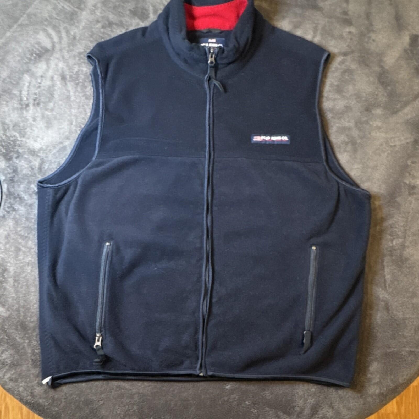 Polo Ralph Lauren Vintage 90’s Ralph Lauren Polo Jeans Co. Vest XXL Navy Size US XXL / EU 58 / 5 - 1 Thumbnail