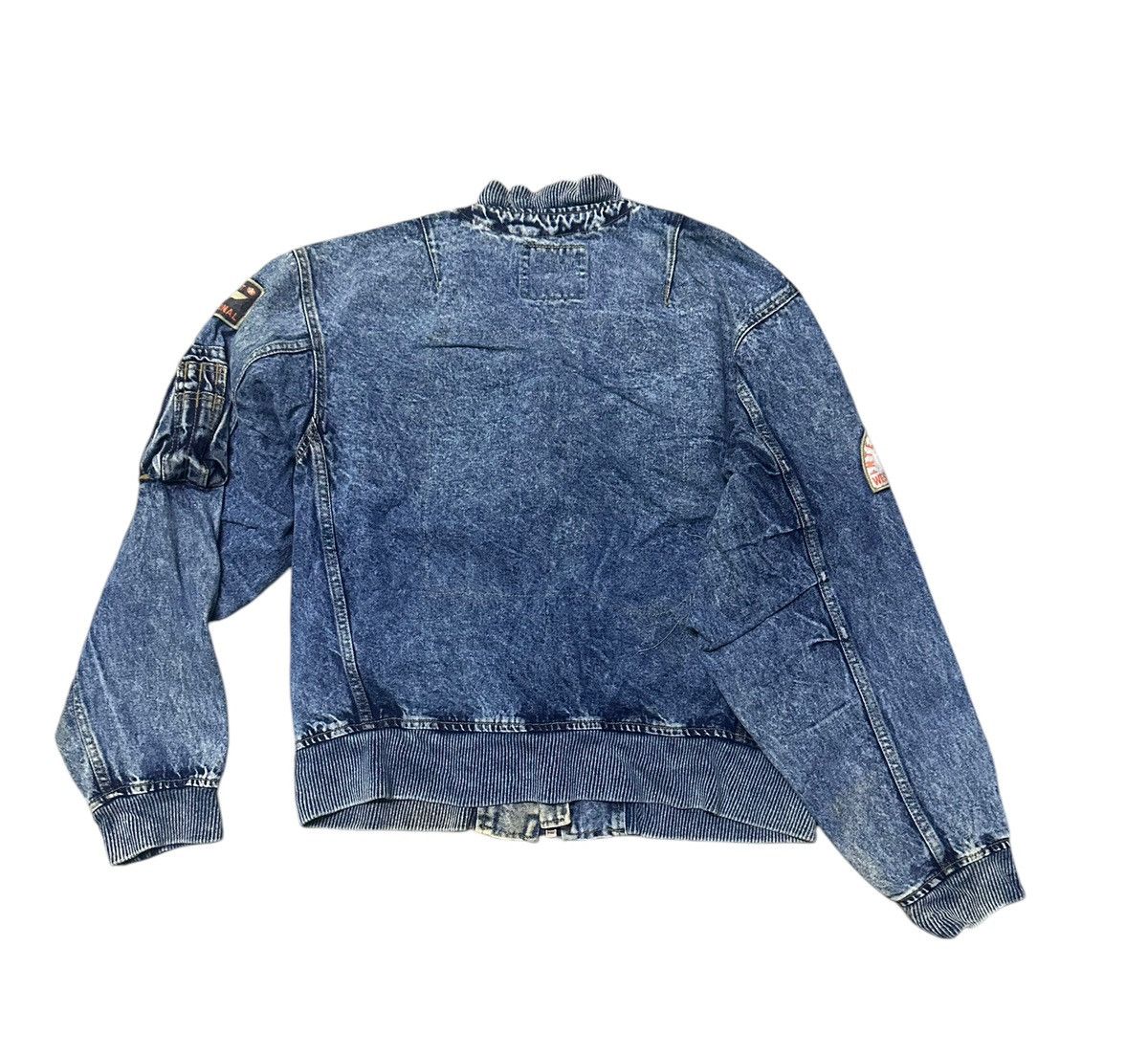 Japanese Brand Vintage Bobson denim bomber jacket Size US L / EU 52-54 / 3 - 5 Thumbnail