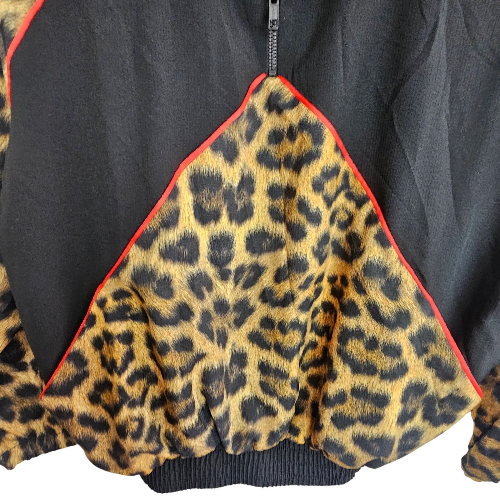 Terez Terez Womens Leopard Print 1/4 Zip Pullover Windbreaker S Size S / US 4 / IT 40 - 4 Thumbnail