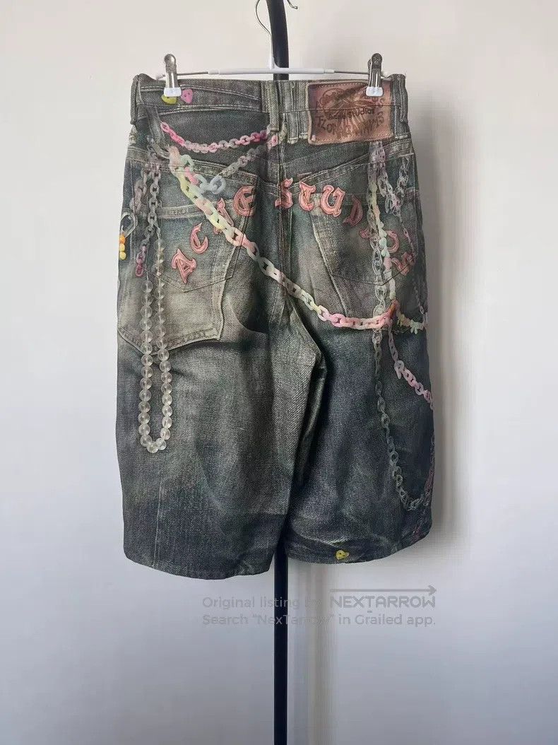 Acne Studios Acne Studios Loose retro printed wide-leg capri denim shor Size US 28 / EU 44 - 2 Thumbnail