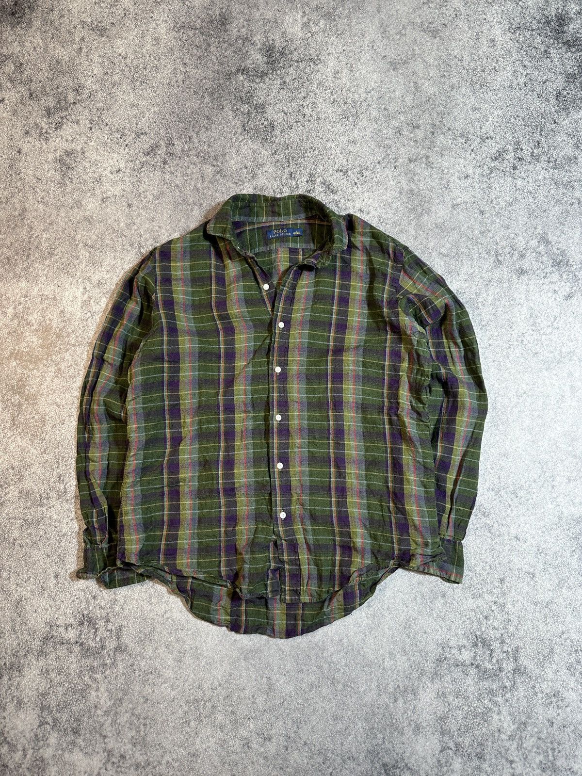 Flannel × Polo Ralph Lauren Polo Ralph Lauren Flannel Shirt Streetwear casual style VTg Size US L / EU 52-54 / 3 - 1 Thumbnail