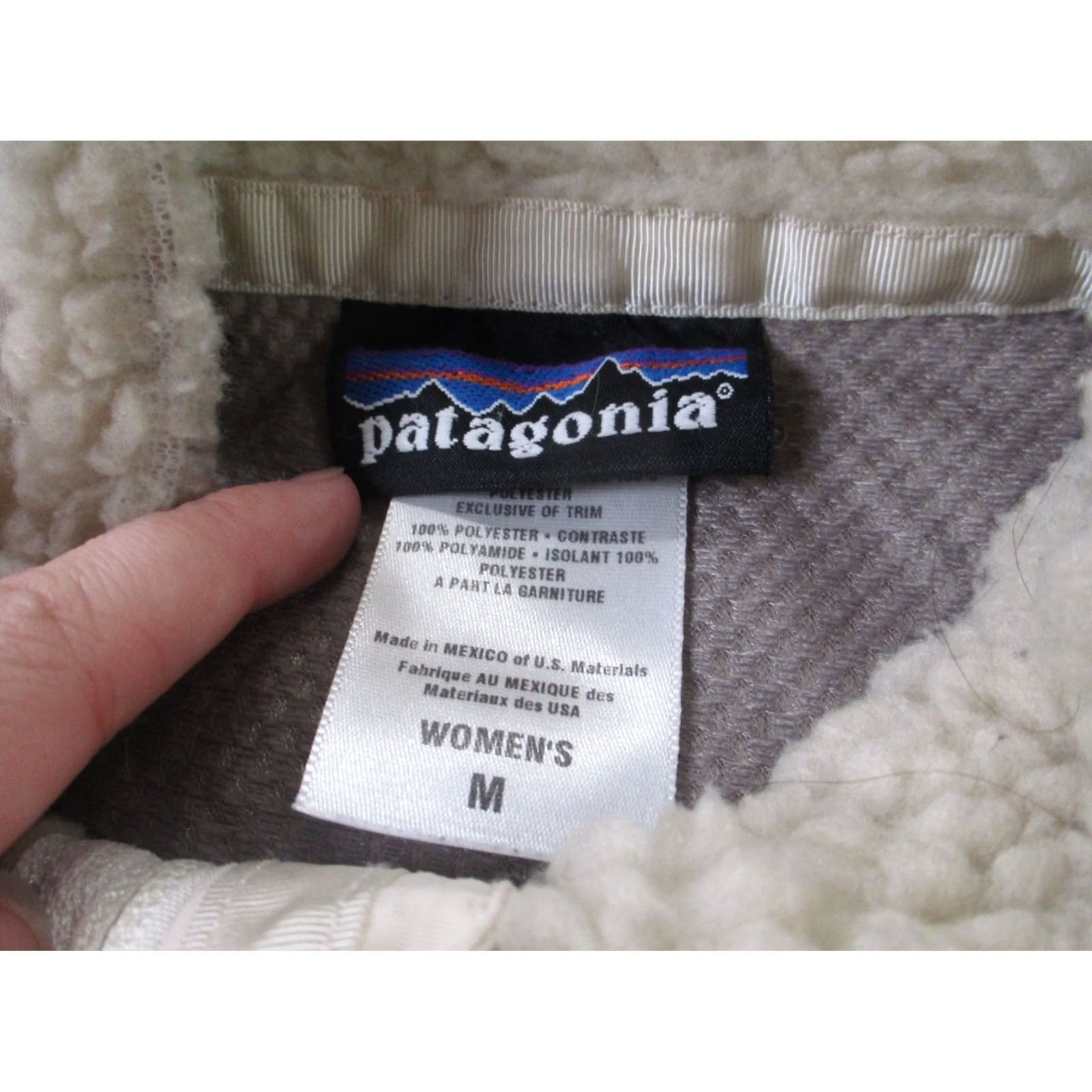 Patagonia Patagonia Jacket Womens M Beige Fleece Windbreaker Zip Full Zip Pockets Thermal Lightweight Regular 23071 Womens Size M / US 6-8 / IT 42-44 - 6 Thumbnail