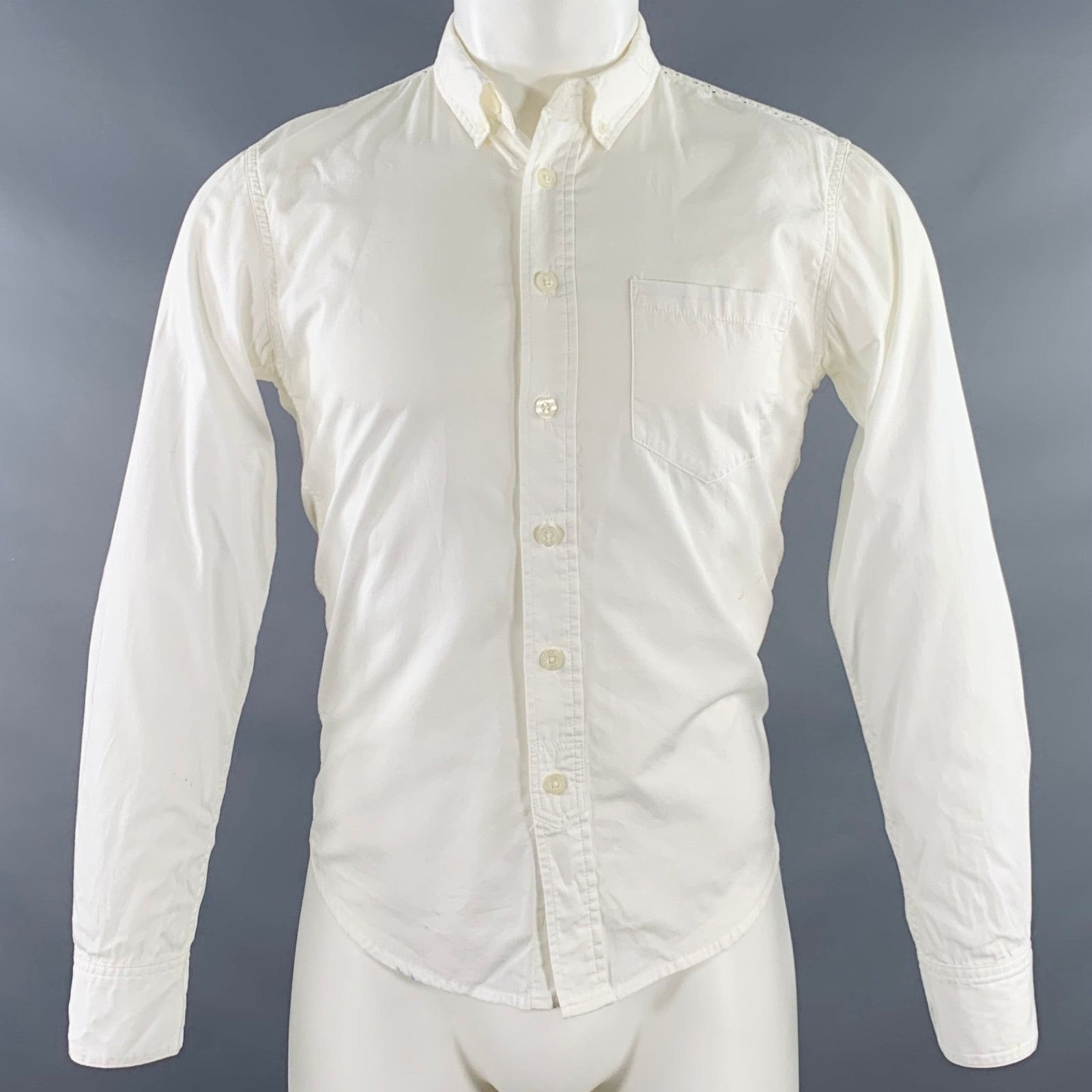 Maiden Noir Size S White Black Dots One Pocket Long Sleeve Shirt Size US S / EU 44-46 / 1 - 1 Thumbnail