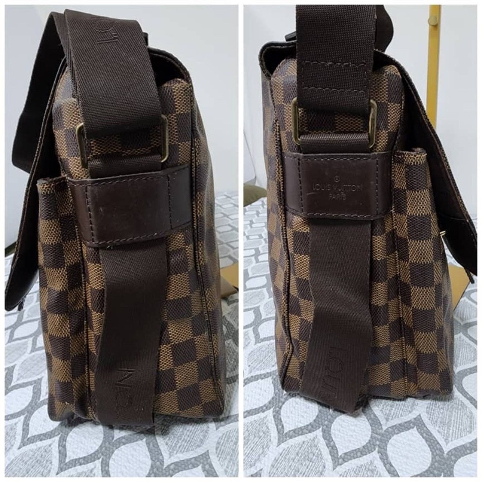 Louis Vuitton Auth LOUIS VUITTON Damier Ebene Broadway Messenger Bag Brown Size ONE SIZE - 8 Thumbnail