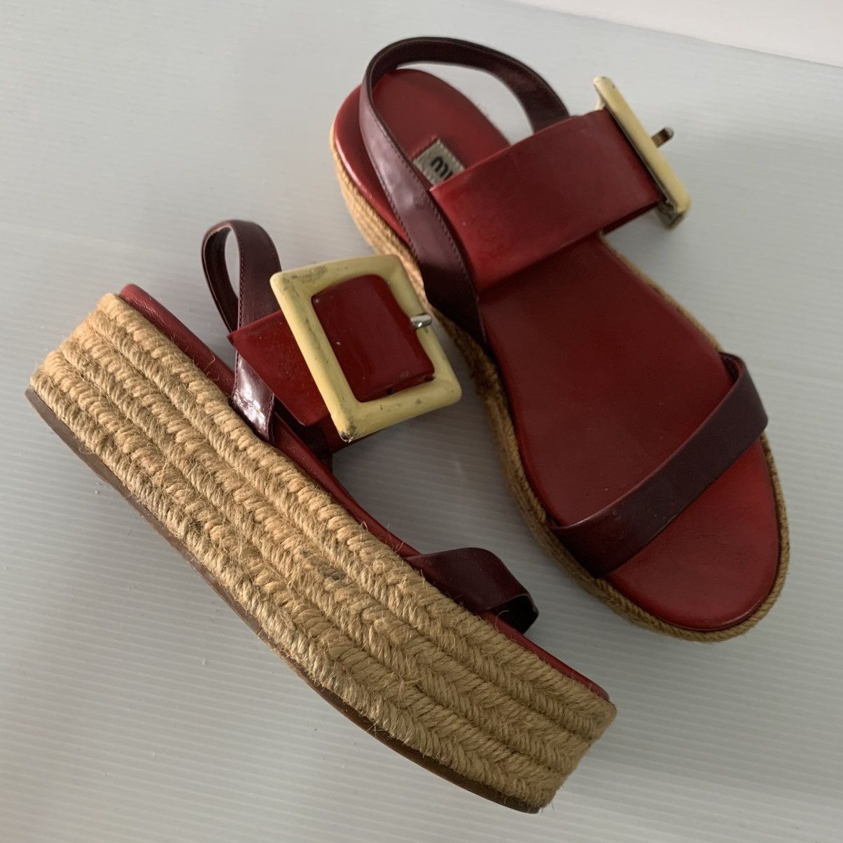 Miu Miu Miu Miu Sandals Shoes Size US 5.5 / IT 35.5 - 5 Thumbnail