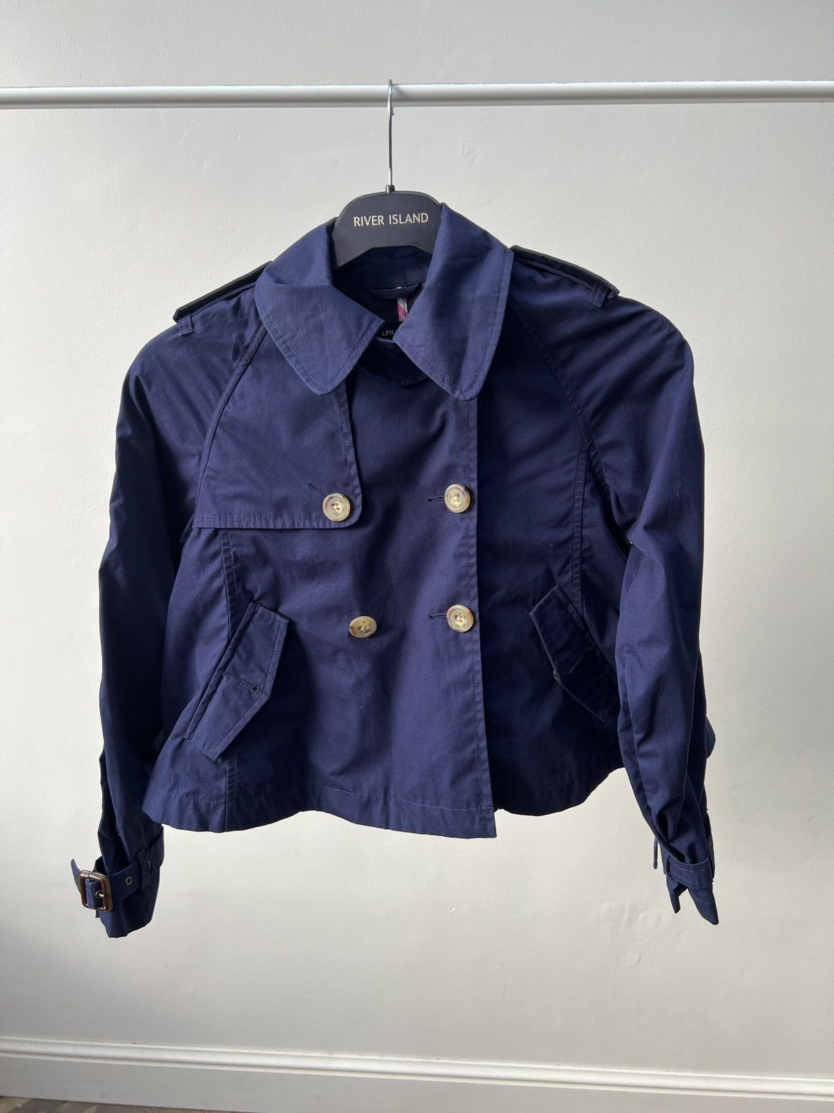 Ralph Lauren Vintage Ralph Lauren Girls Navy Blue Trench Coat Size XXS / US 00 / IT 34 - 1 Thumbnail