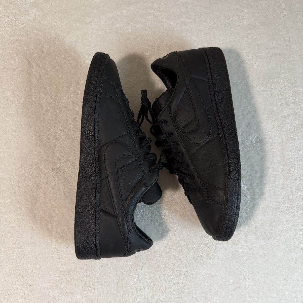 Comme des Garcons × Nike BLACK Comme des Garçons x Nike Tennis Classic Sneakers Size US 14 / EU 47 - 4 Thumbnail