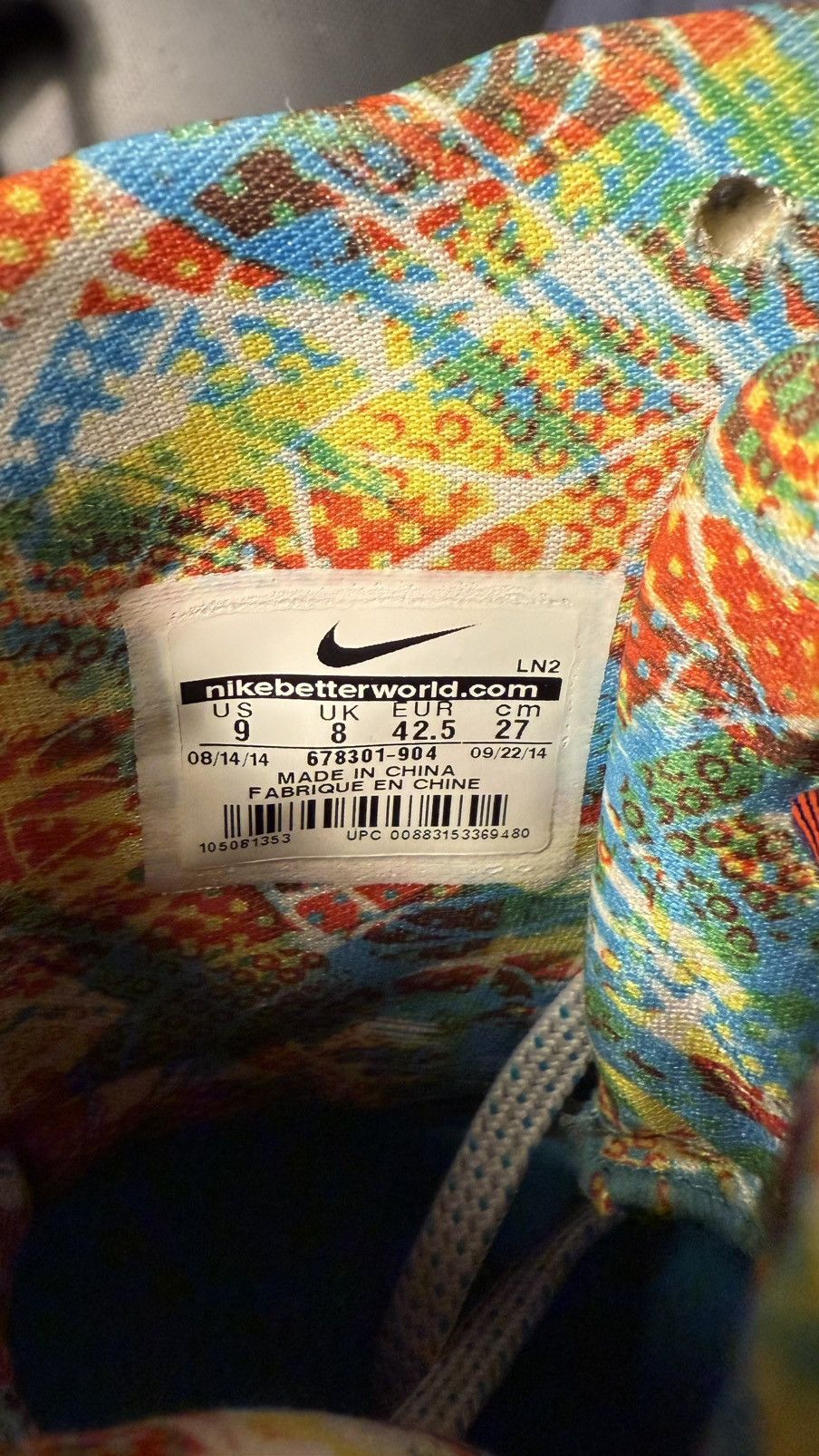 Nike Kobe 9 - WHAT THE - US Size 9 - NO BOX Size US 9 / EU 42 - 7 Thumbnail