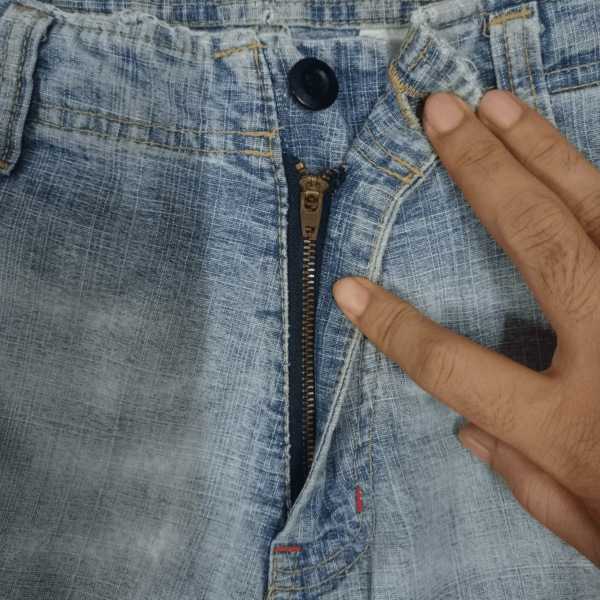 Japanese Brand × Twenty Vintage TWENTY Baggy Distressed Cargo Jeans Shorts Jorts Size US 31 - 3 Thumbnail
