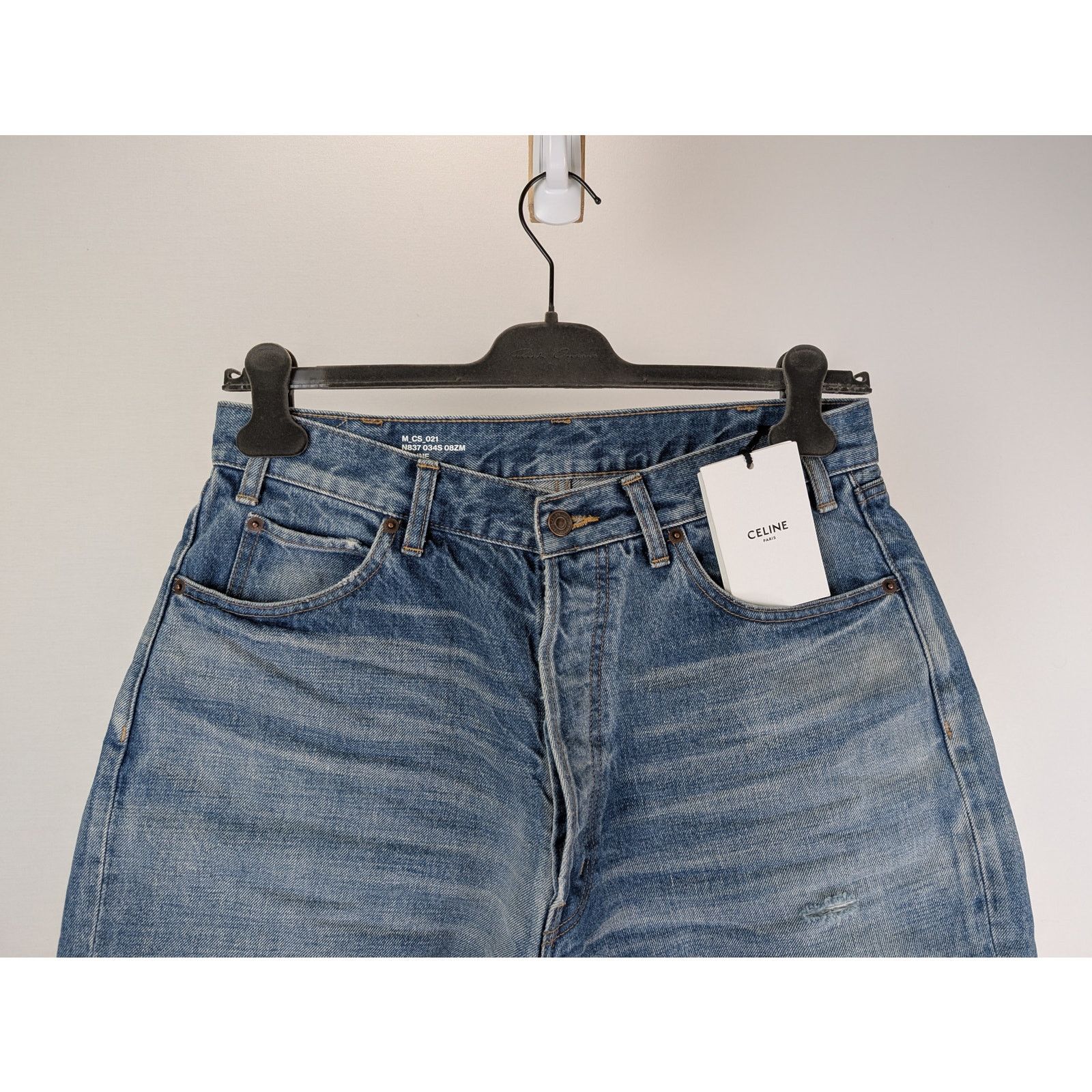 Celine o1rshd1 Denim Shorts in Blue Size US 30 / EU 46 - 2 Thumbnail