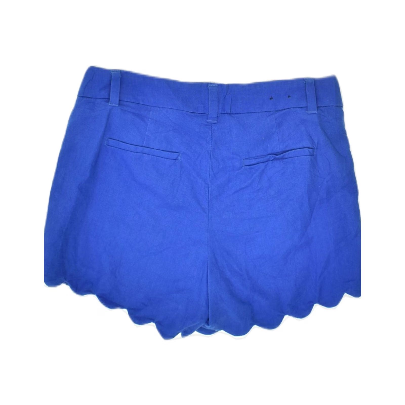 J.Crew J. CREW Womens Casual Shorts Blue Linen XS W28 US 2 Size 26" / US 2 / IT 38 - 2 Thumbnail