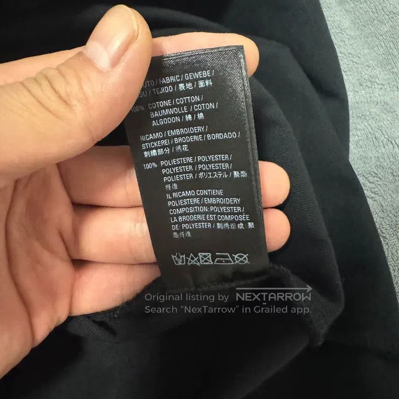 Balenciaga Balenciaga White M-size black T-shirt with round neck and Size US M / EU 48-50 / 2 - 8 Thumbnail