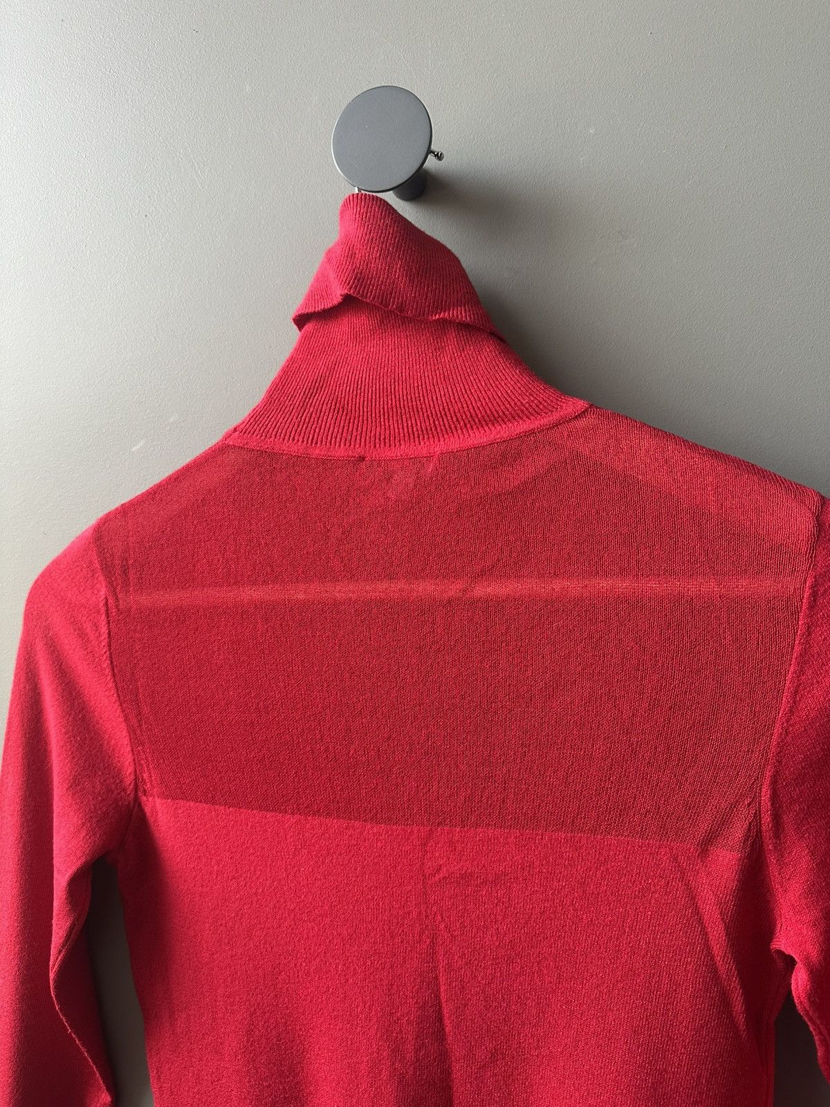 GF Ferre GF Ferre Crimson Ribbed Knit Turtleneck Size XXS Size XXS / US 00 / IT 34 - 6 Thumbnail