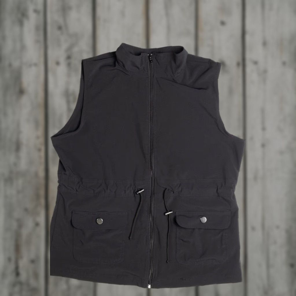 Lee VINTAGE Lee Vest Large Black Sleeveless Button Down Casual Jacket Size US L / EU 52-54 / 3 - 1 Thumbnail