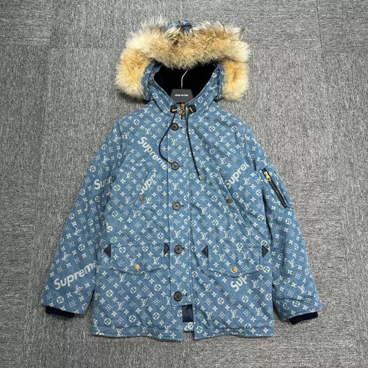 Louis Vuitton Louis Vuitton Supreme Monogram Padded Jacket Size US S / EU 44-46 / 1 - 1 Thumbnail