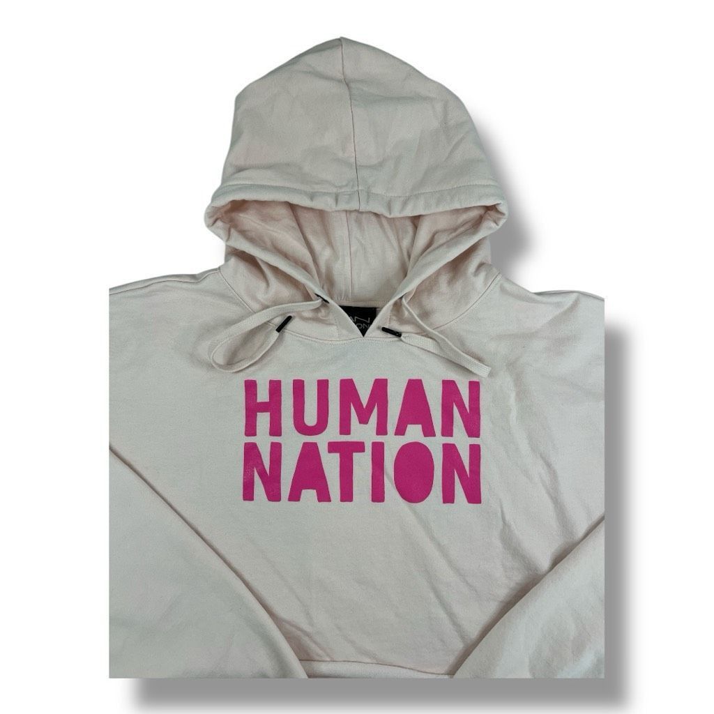 Other Human Nation Cropped Pink Smiley Face Hoodie Size Extra Extr Size XXL / US 16-18 / IT 52-54 - 2 Thumbnail