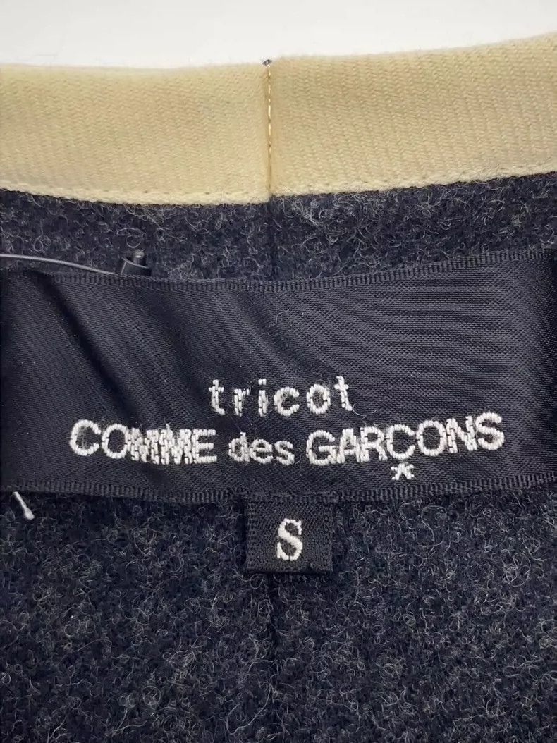 Comme des Garcons Comme Des Garcons Cream-trimmed wool coat Size S / US 4 / IT 40 - 3 Thumbnail