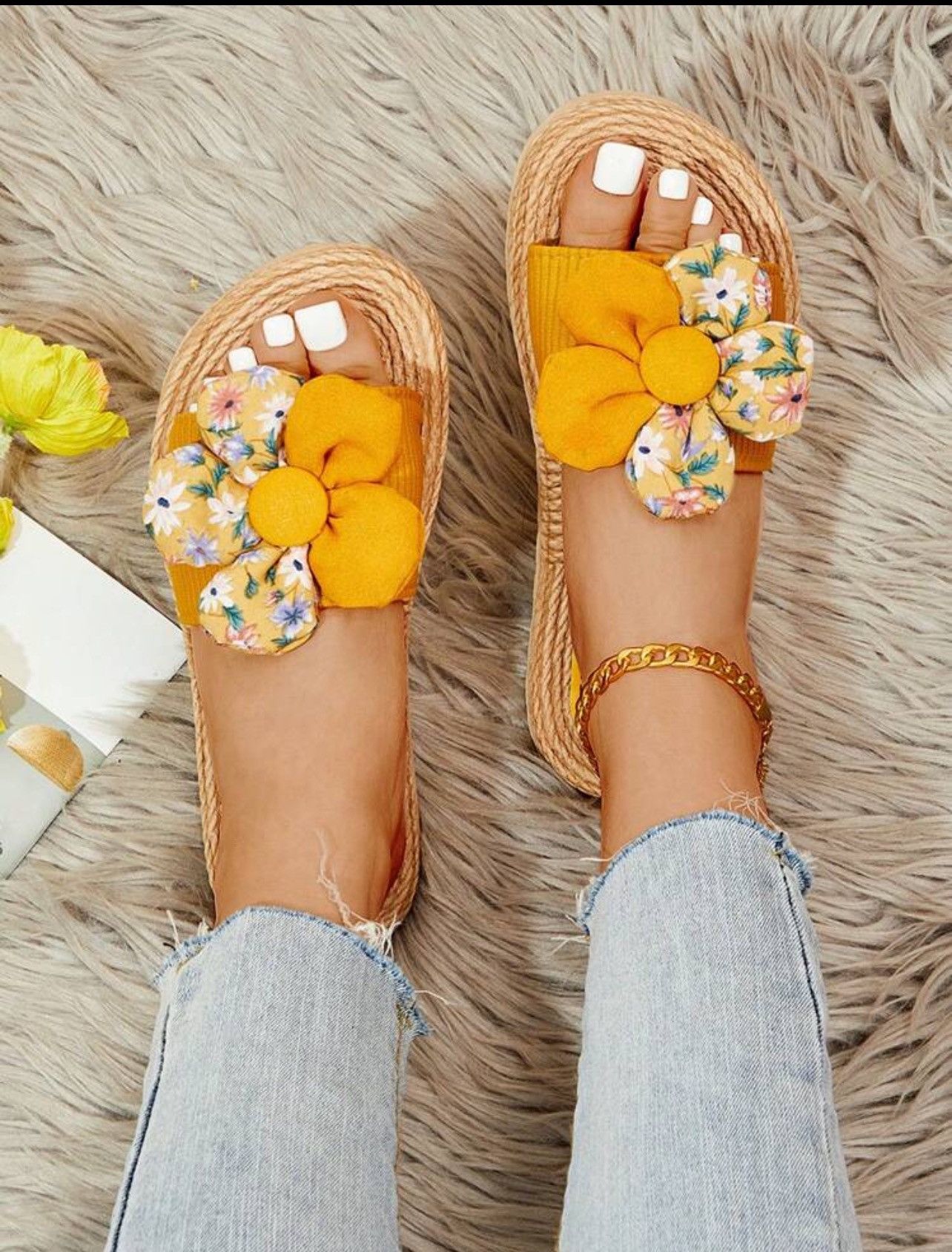 Vintage Beautiful decorative sandals Size US 7.5 / IT 37.5 - 1 Thumbnail