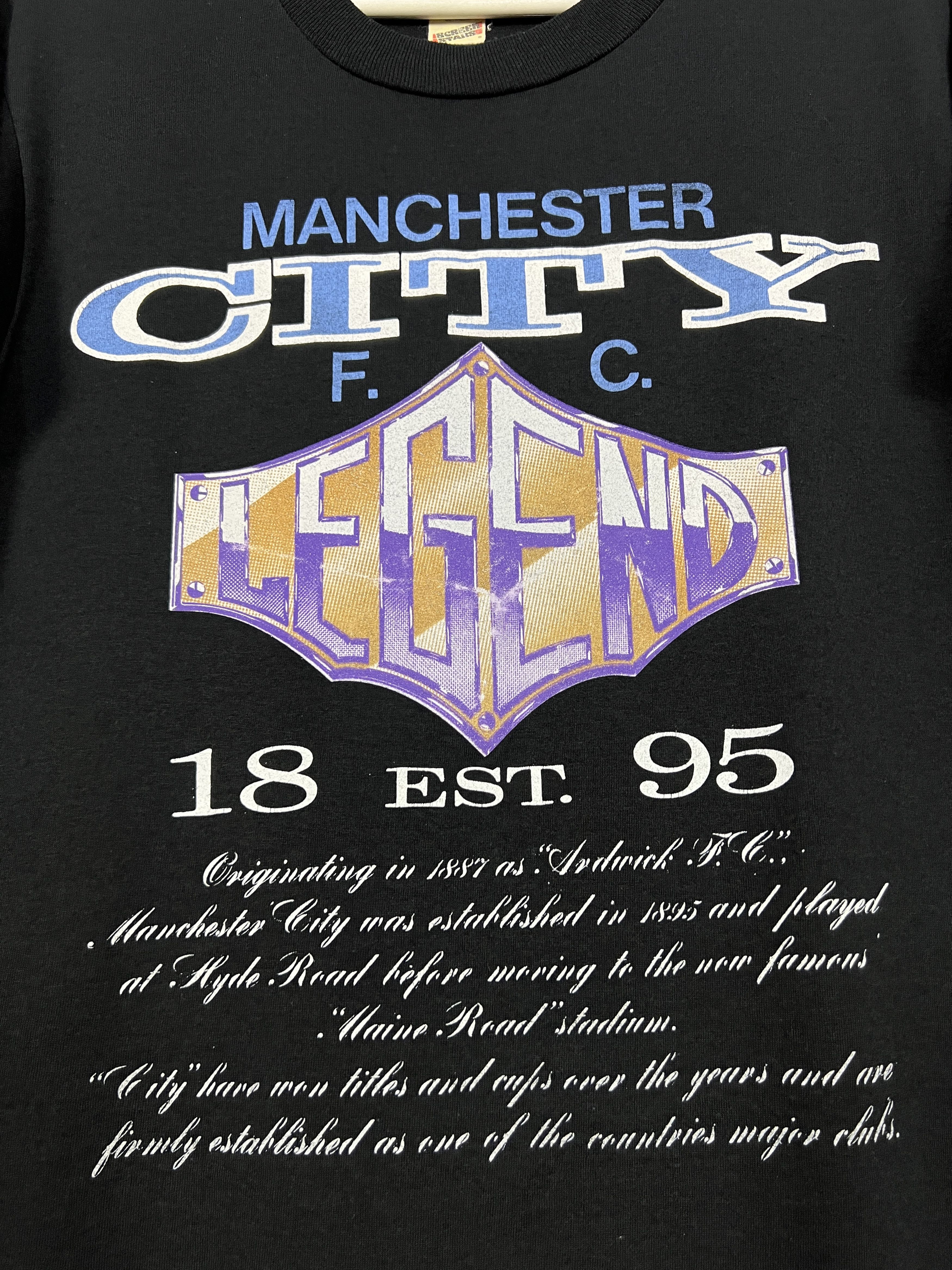 Vintage Vintage 80's Manchester City Football Shirt Soccer Size US M / EU 48-50 / 2 - 3 Thumbnail