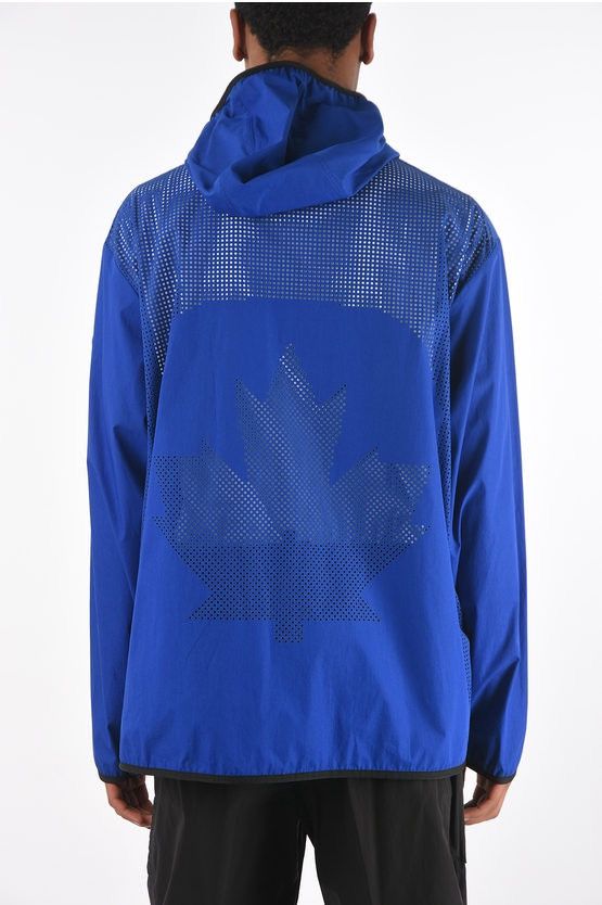 Dsquared2 DSQUARED2 PERFORATED OUTERWEAR JACKET WITH HOOD Size US M / EU 48-50 / 2 - 1 Thumbnail