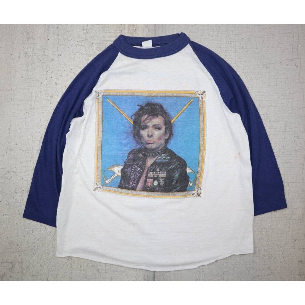 Vintage Vintage 80s Alice Cooper Special Forces Tour Concert Raglan Size US M / EU 48-50 / 2 - 1 Thumbnail