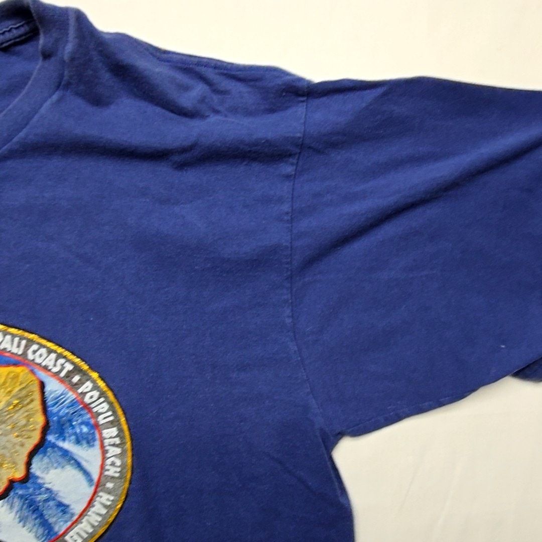 Fruit Of The Loom Kauai Hawaii The Garden Isle Tee Dolphin Blue 2X Shirt Size US XXL / EU 58 / 5 - 7 Thumbnail