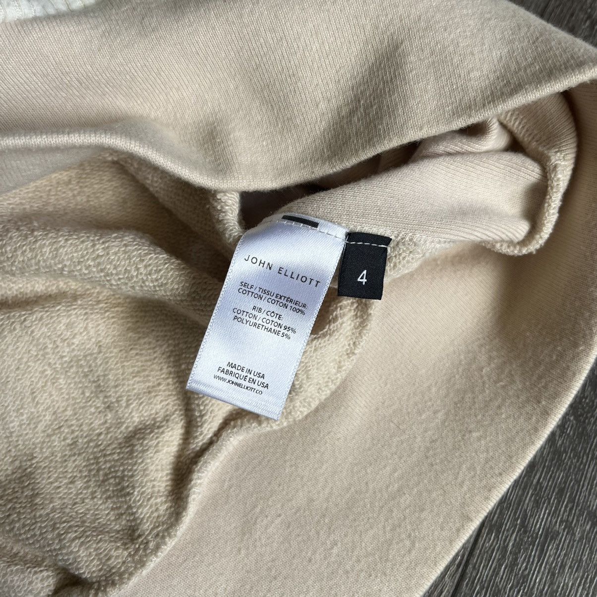 John Elliott John Elliott Distorted Colorblock Ivory Hoodie F/W 2018 Size US XL / EU 56 / 4 - 8 Thumbnail