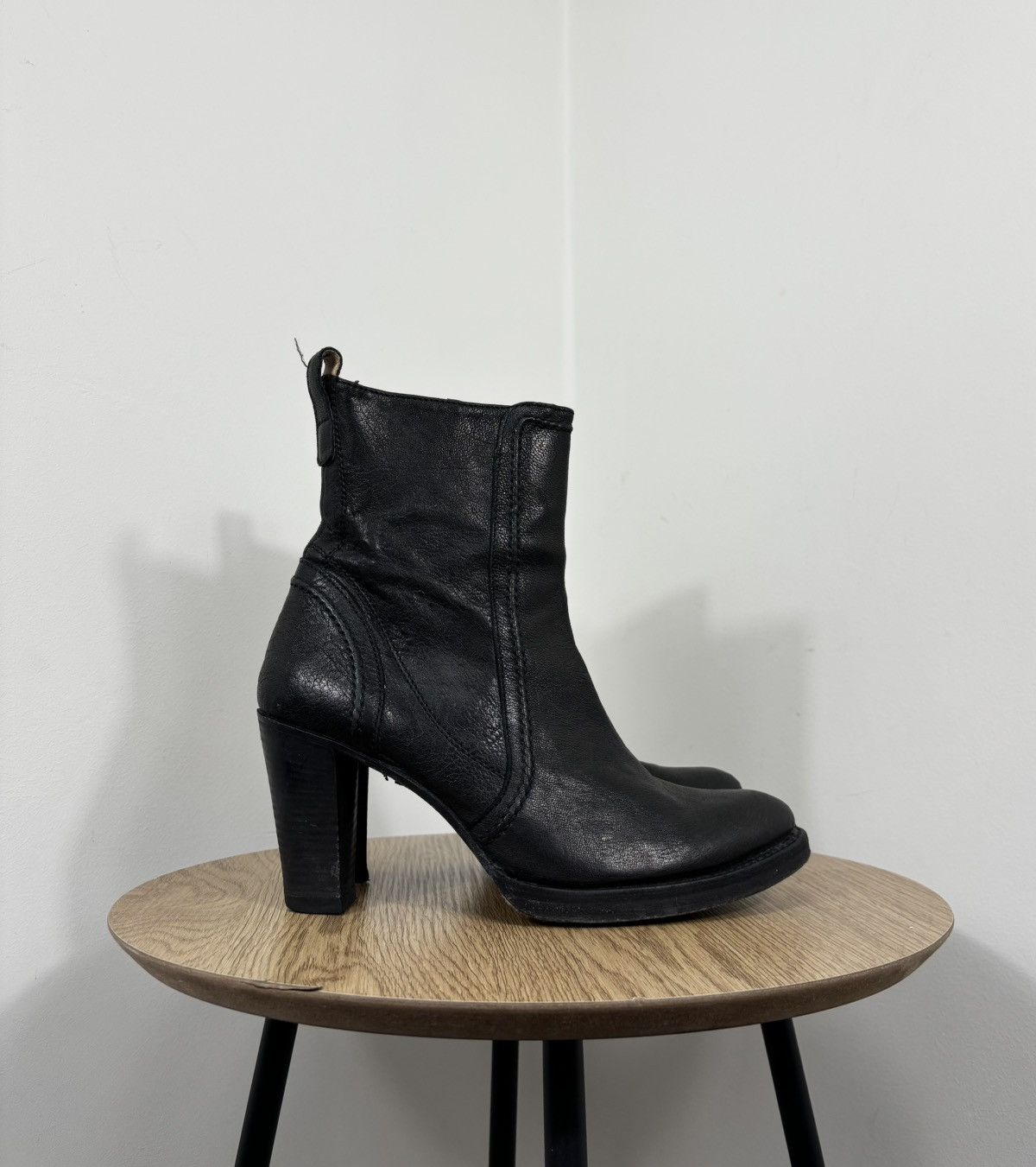 Sendra Sendra Vintage Women’s Avant Garde High Heeled Leather Boots Size US 8 / IT 38 - 1 Thumbnail