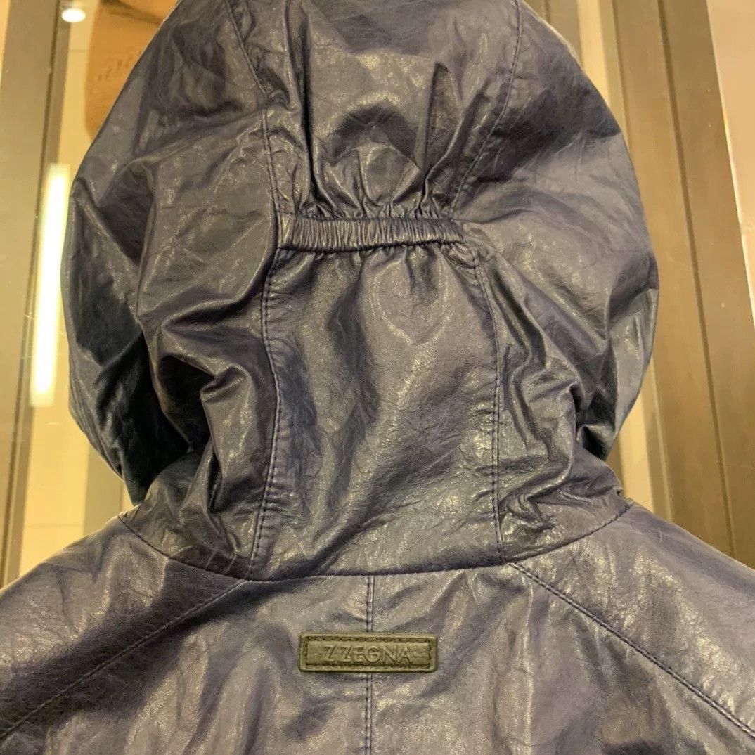 Z Zegna ZZegna Men's Hooded Leather Jacket Size US M / EU 48-50 / 2 - 8 Thumbnail