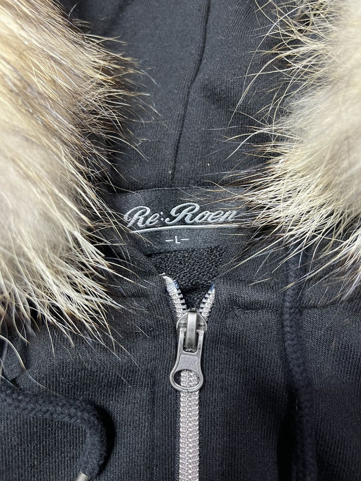 Roen Japanese Re:Roen faux black vkei fur hoodie Size US L / EU 52-54 / 3 - 6 Thumbnail