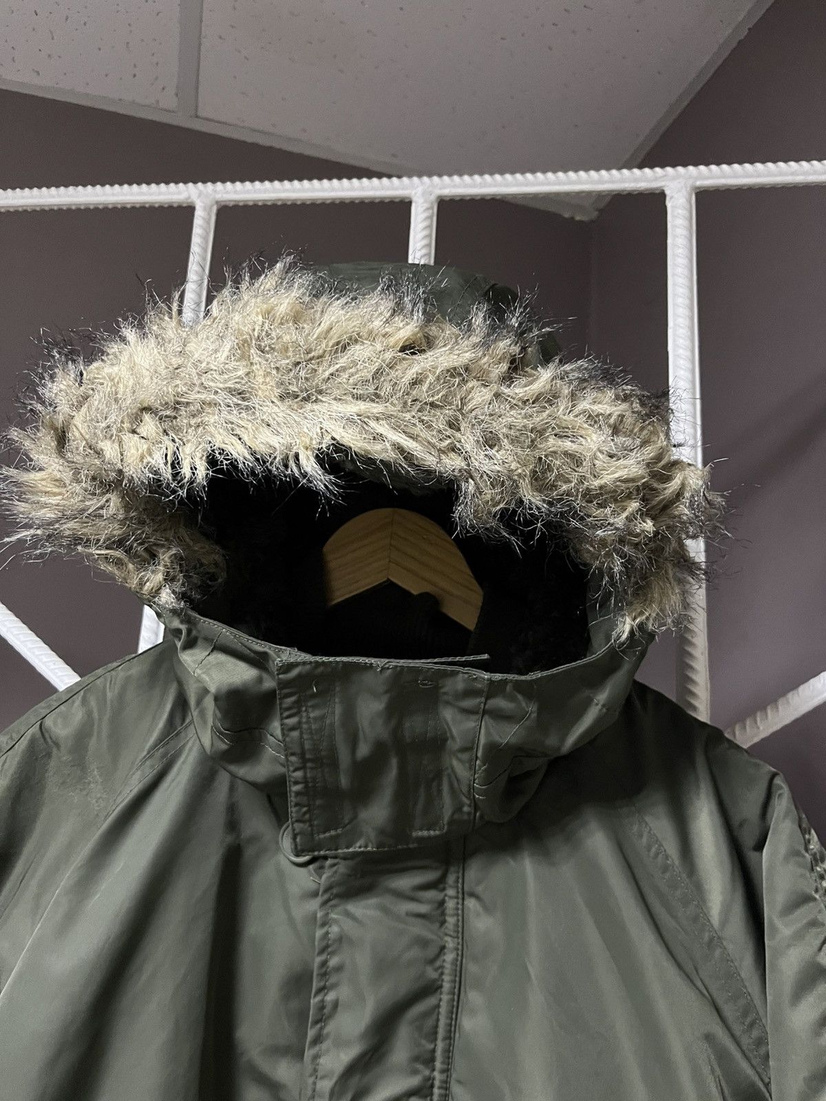 Alpha Industries Vintage Alaska Bomber Jacket Fur Hood Y2K Size US XL / EU 56 / 4 - 5 Thumbnail