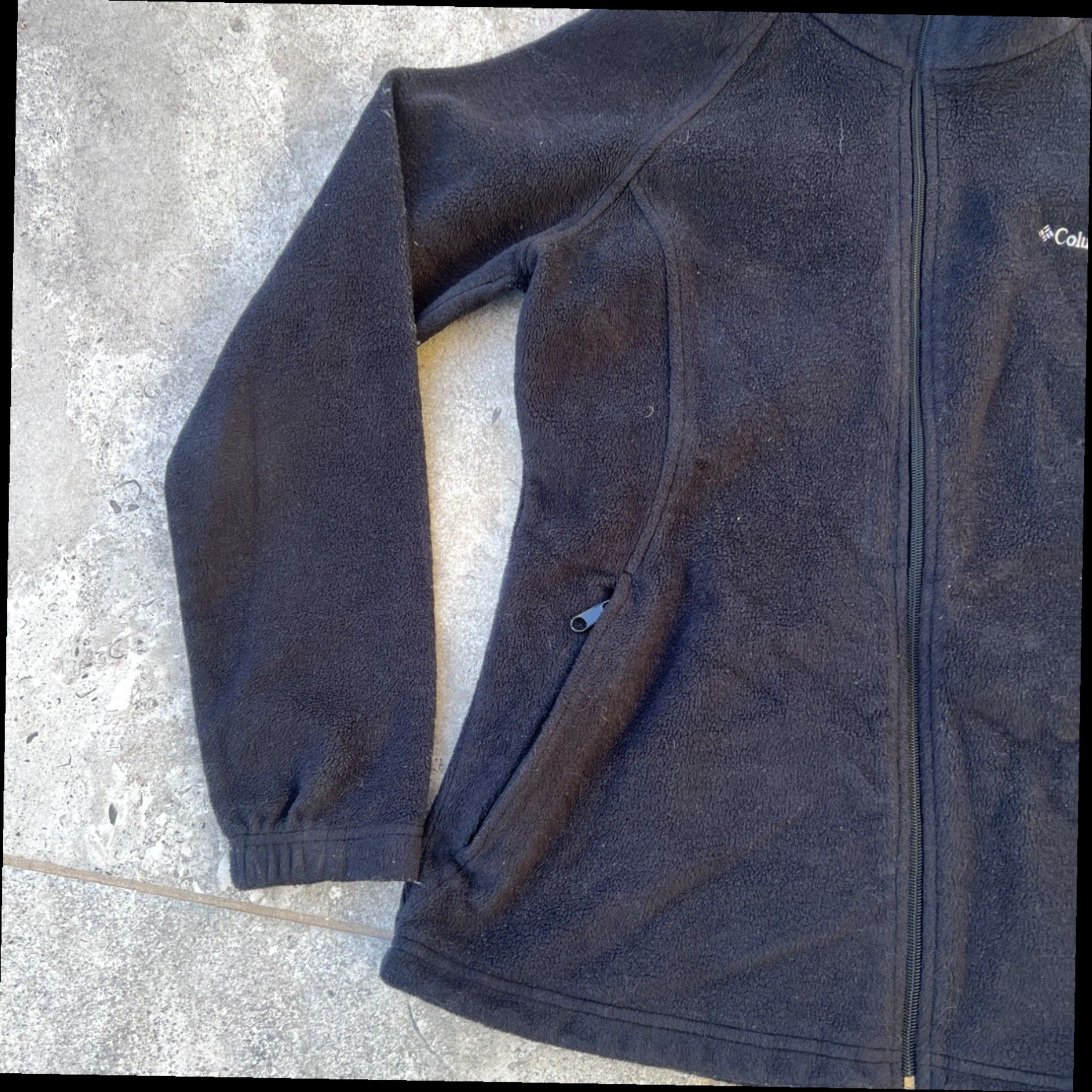 Vintage COLUMBIA WOMEN'S BLACK ZIP UP SOFT SHELL FLEECE LINED JACKET SIZE L Size L / US 10 / IT 46 - 2 Thumbnail