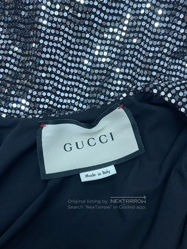 Gucci Gucci SizeM Silver heavy industry bright jumpsuit Size 42" / US 20 - 5 Thumbnail