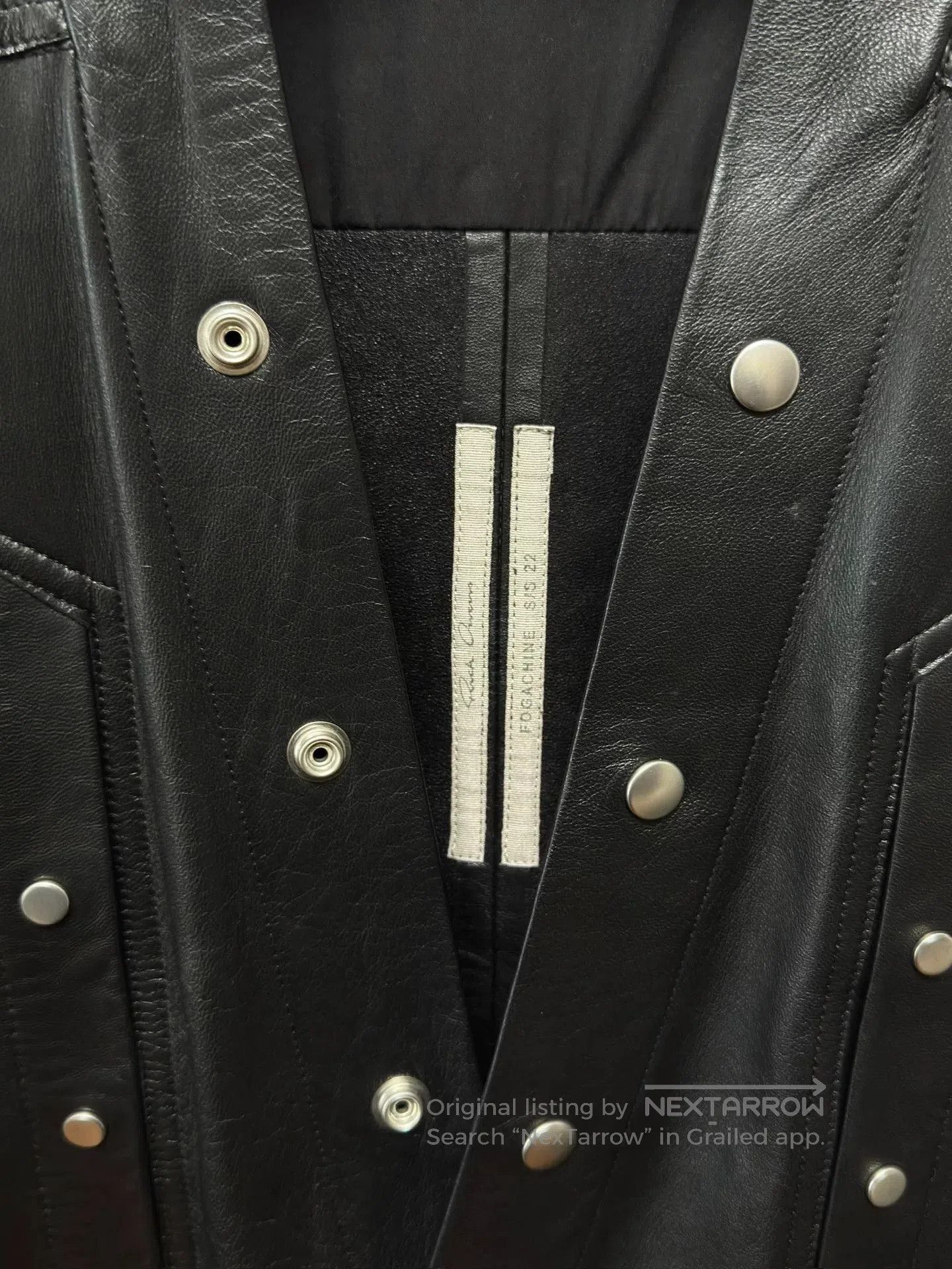 Rick Owens Rick Owens 22SS Larry Leather Shirt. Size US M / EU 48-50 / 2 - 3 Thumbnail