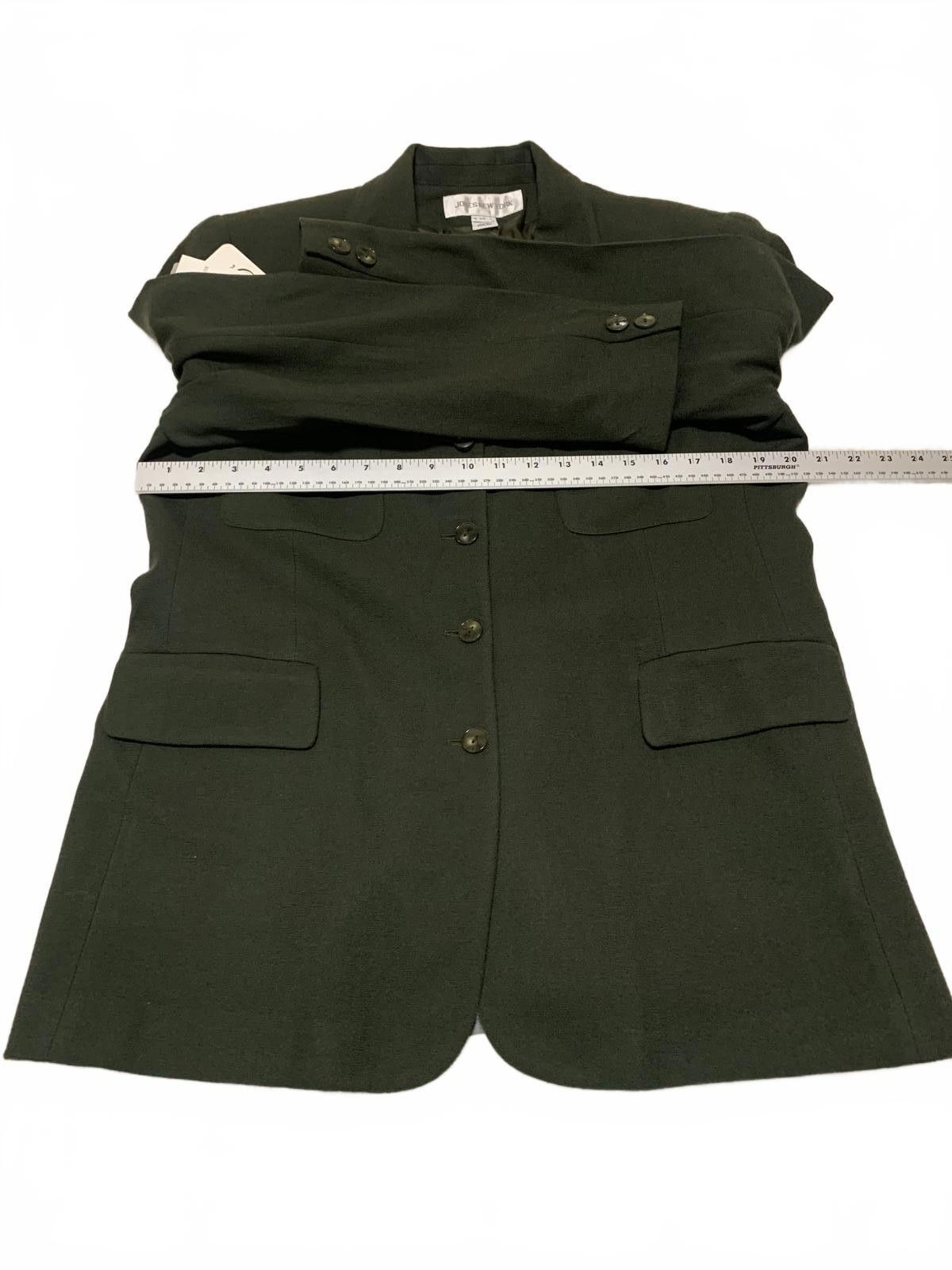 Jones New York VTG Jones New York Women's 14 Olive Wool Blazer USA Size XL / US 12-14 / IT 48-50 - 11 Thumbnail