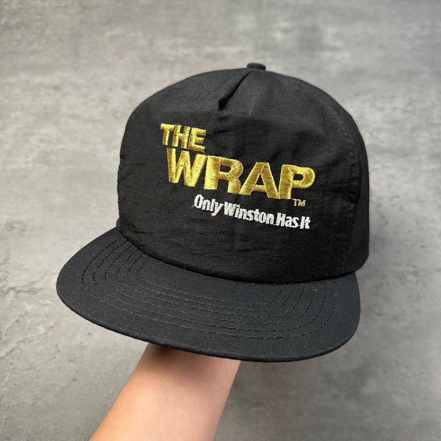 Vintage Vintage The Wrap Only Winston Has It Cigarette Black Hat Size ONE SIZE - 1 Thumbnail